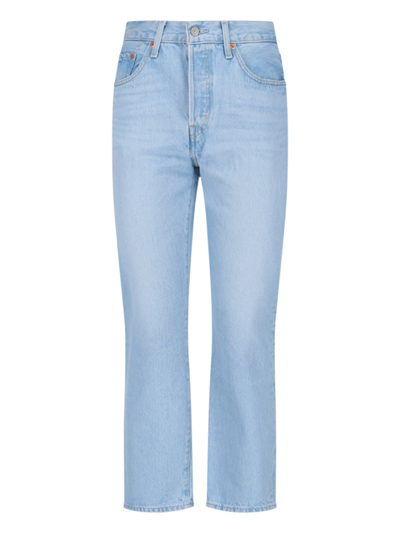 Shop Levi's Strauss '501®' Jeans In Light Blue