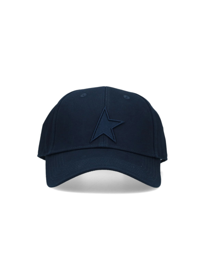 Shop Golden Goose "star" Baseball Cap In Blue