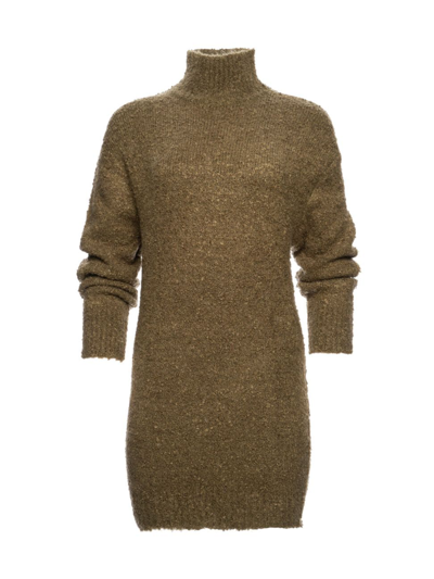 Shop Ser.o.ya Women's Charlie Boucle Sweater Dress In Fort Green