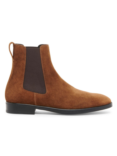 Shop Tom Ford Men's Robert Suede Chelsea Boots In Tobacco