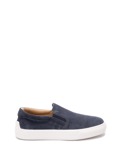 Shop Tod's Slip-on Shoes In Blue