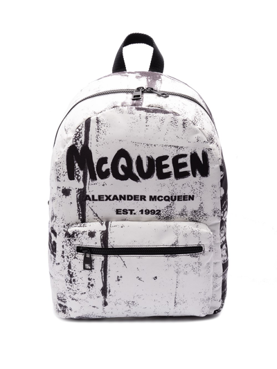 Shop Alexander Mcqueen `metropolitan` Backpack In Black  