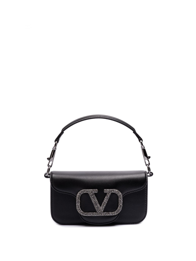 Shop Valentino `locò` Small Shoulder Bag In Black  