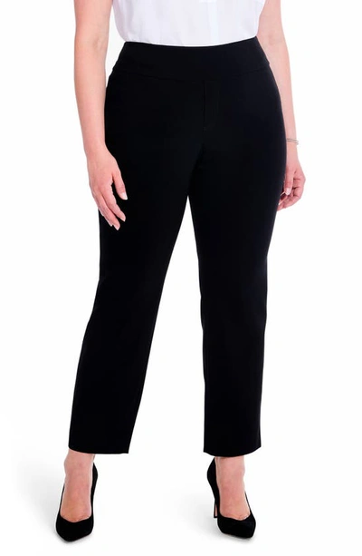 Nic + Zoe Wonderstretch Pocket Pants In Black Onyx