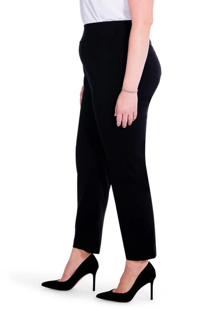 Nic + Zoe Wonderstretch Pocket Pants In Black Onyx