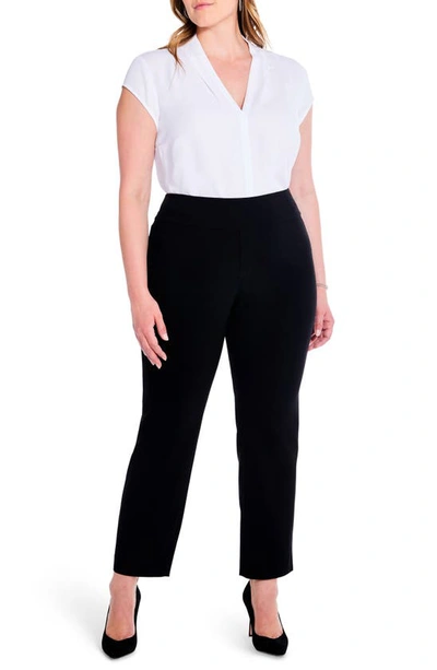 Nic + Zoe Wonderstretch Pocket Pants In Black Onyx