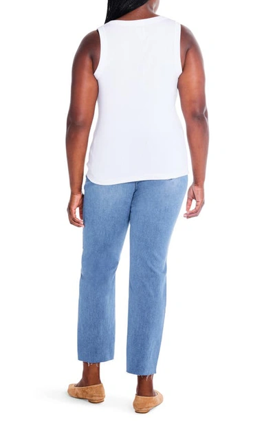 Nic + Zoe Nic+zoe Petite Shirt Tail Perfect Tank In White