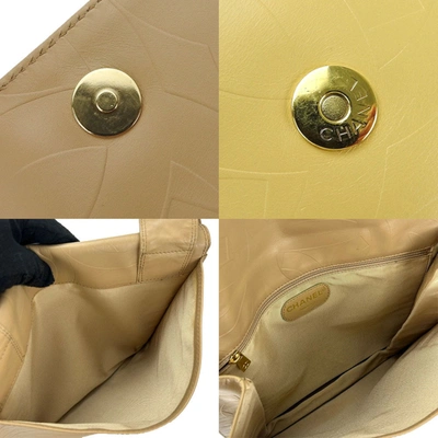 Pre-owned Chanel Beige Leather Shopper Bag ()