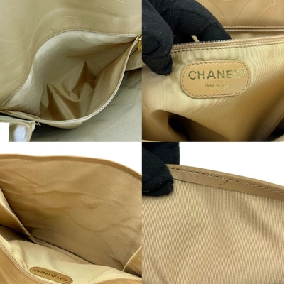 Pre-owned Chanel Beige Leather Shopper Bag ()