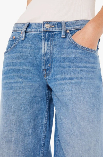 Shop Mother The Down Low Spinner Sneak Nonstretch Baggy Jeans In Love Line