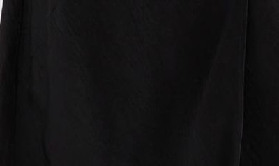 Shop Acne Studios Dayla Textured Satin Dress In Black