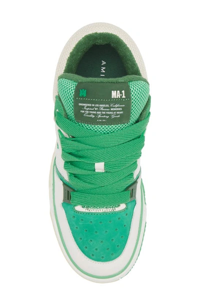 Shop Amiri Ma-1 Platform Sneaker In Green