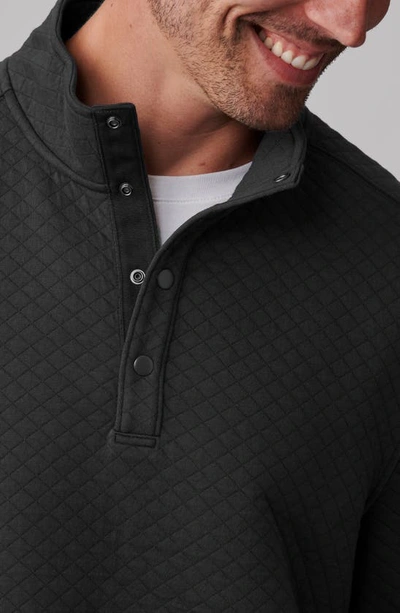 Shop Rhone Gramercy Quilted Pullover In Black