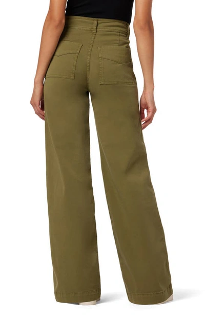 Joe's The Premium Wide Leg Cargo Jeans In Burnt Olive