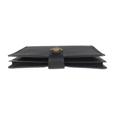 Shop Gucci Animalier Black Leather Clutch Bag ()