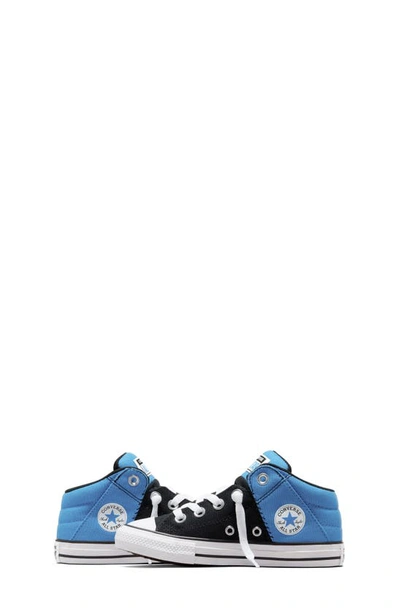 Shop Converse Kids' Chuck Taylor® All Star® Axel Mid Sneaker In Blue Slushy/ Black/ White