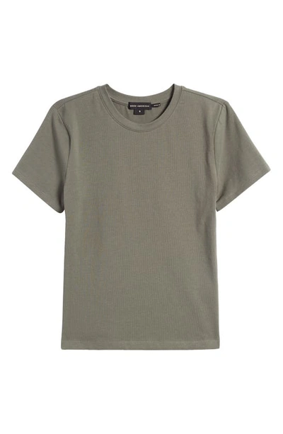 Shop Good American Stretch Cotton Baby Tee In Fatigue001