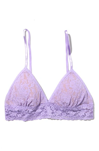 Hanky Panky Signature Lace Padded Triangle Bralette Wisteria Purple In Wisteria Purple
