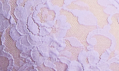 Signature Lace Padded Bralette In Wisteria Purple
