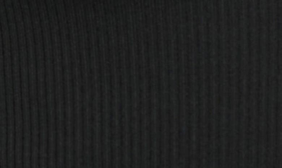 Shop Staud Craftsman One-shoulder Rib Cardigan In Black