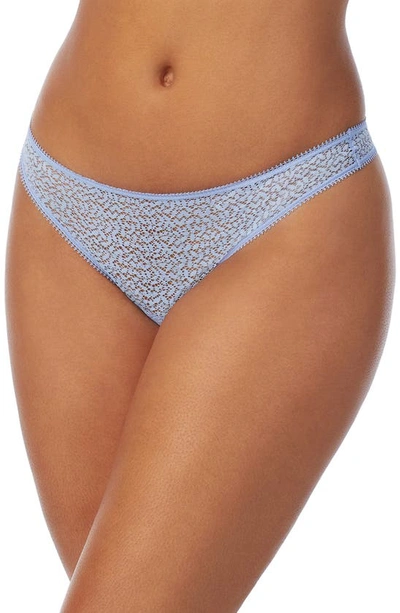 Shop Dkny Modern Lace Thong In Serenity