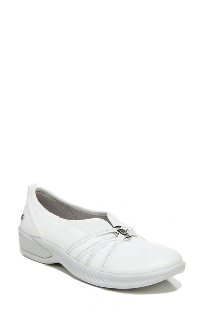 Shop Bzees Niche Slip-on Shoe In Bright White Ribbed Sparkle