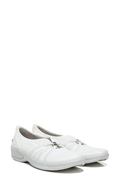 Shop Bzees Niche Slip-on Shoe In Bright White Ribbed Sparkle