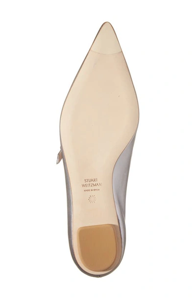 Stuart Weitzman Emilia Mary Jane Flats In Gunmetal