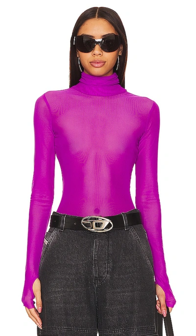 Shop Afrm Milo Bodysuit In Purple
