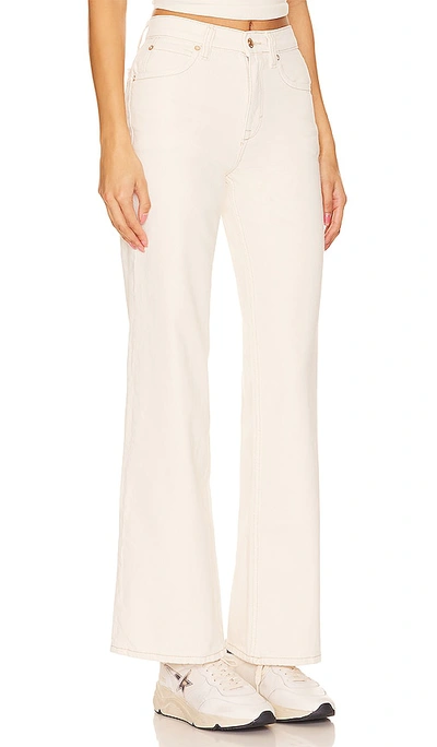 Free People Cerine Relaxed Bootcut Jeans In Ivory