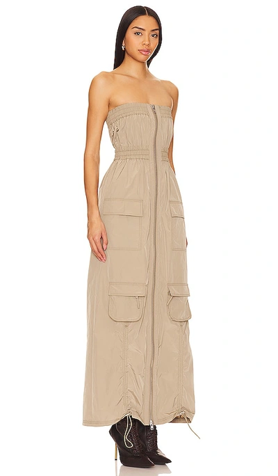 H:ours Emerson Maxi Dress In Beige