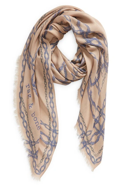 Shop Rag & Bone Pea Chain Scarf In Tan