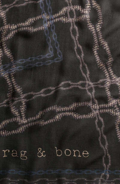 Rag & Bone Pea Chain Scarf In Black