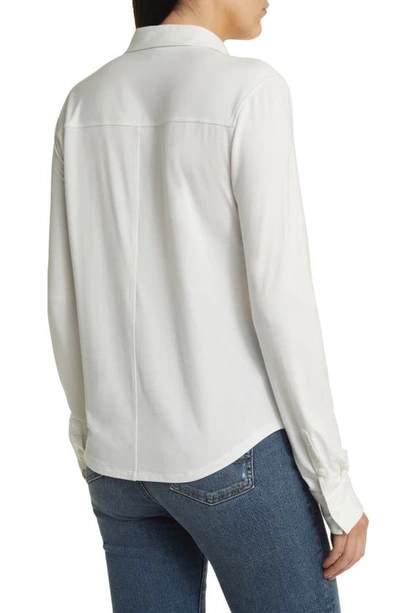 Shop Rag & Bone Luca Long Sleeve Button-up Shirt In White