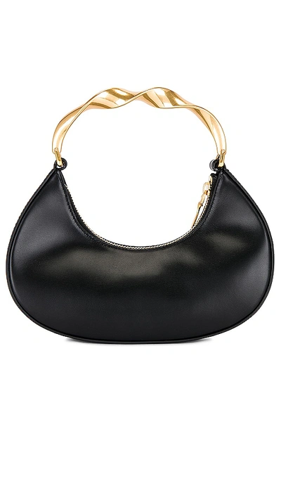 Simkhai Nixi Twist Leather Top-handle Bag In É»‘è‰²