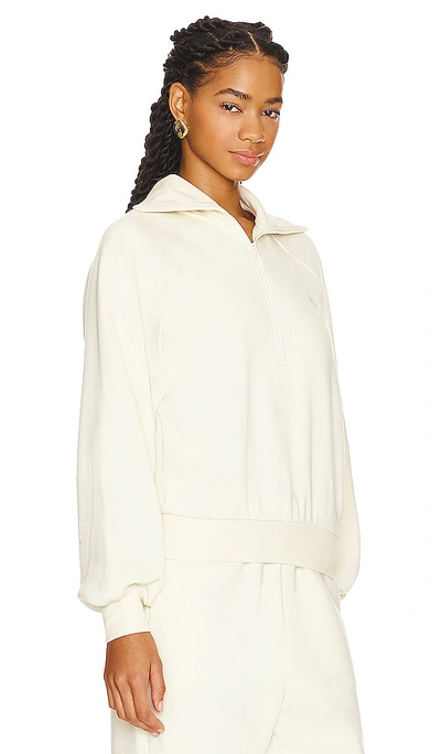 Shop Wellbeing + Beingwell Layne Half Zip Pullover In White
