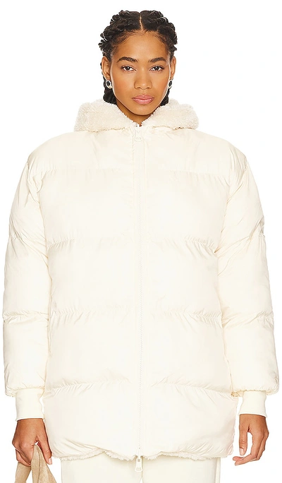 Shop Wellbeing + Beingwell Poppy Reversible Puffer In Swan White