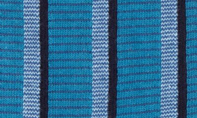 Shop Ted Baker Hotday Vertical Stripe Organic Cotton Blend Dress Socks In Blue