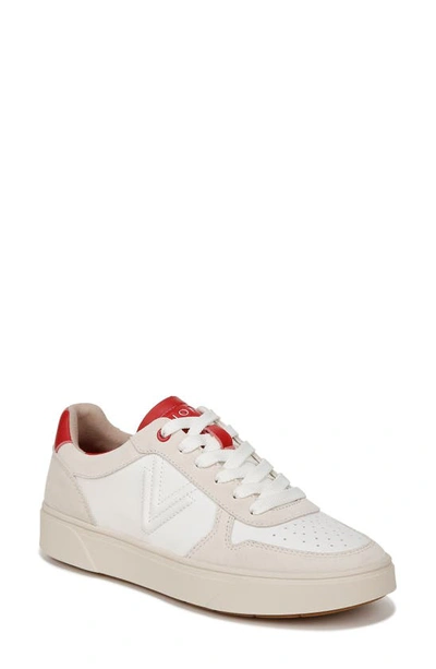 Shop Vionic Kimmie Court Sneaker In Cream/ Red