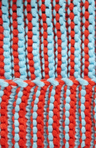 Bp. Stripe Rib Beanie In Red- Blue