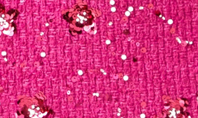 Endless Rose Sequin Crop Blazer In Berry