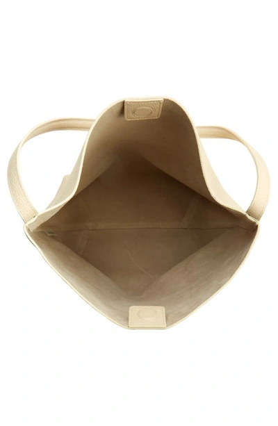 Shop Mansur Gavriel Everyday Cabas Leather Hobo Bag In Avorio