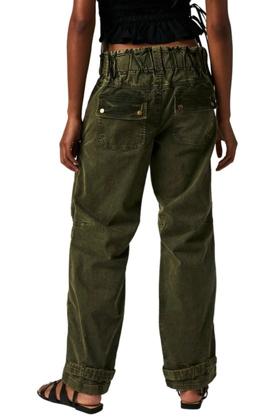 Shop Free People Can't Compare Slouch Cargo Pants In Dusty Olive