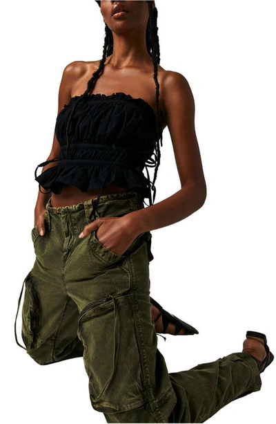 Shop Free People Can't Compare Slouch Cargo Pants In Dusty Olive