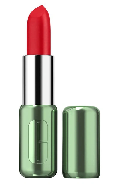 Shop Clinique Pop Longwear Lipstick In Chili Pop/matte