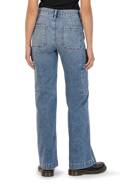 Shop Kut From The Kloth Jodi High Waist Wide Leg Utility Jeans In Blithe