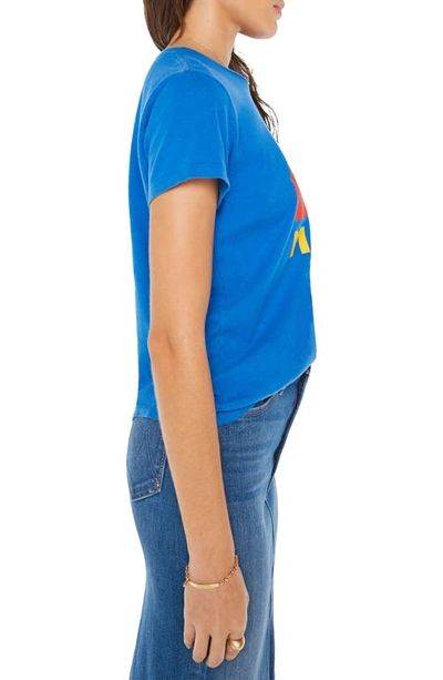 Shop Mother The Boxy Goodie Goodie Focus Graphic T-shirt In  Rainbow