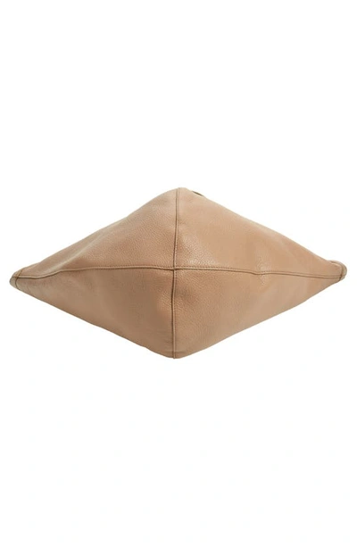 Mansur Gavriel Soft M Leather Hobo Bag In Biscotto