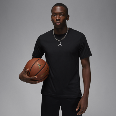 Shop Jordan Men's  Sport Dri-fit Short-sleeve Top In Black