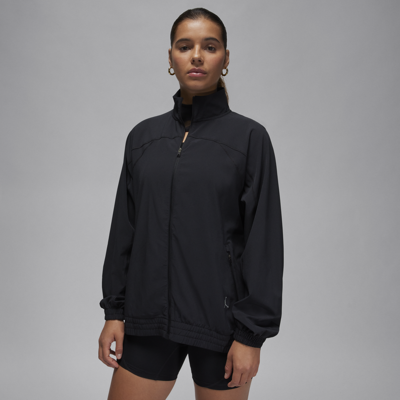 Shop Jordan Women's  Sport Dri-fit Woven Jacket In Black